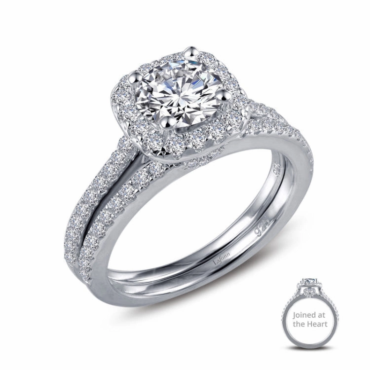 Joined-At-The-Heart Wedding Set Impeccable Touch Polished Highlights