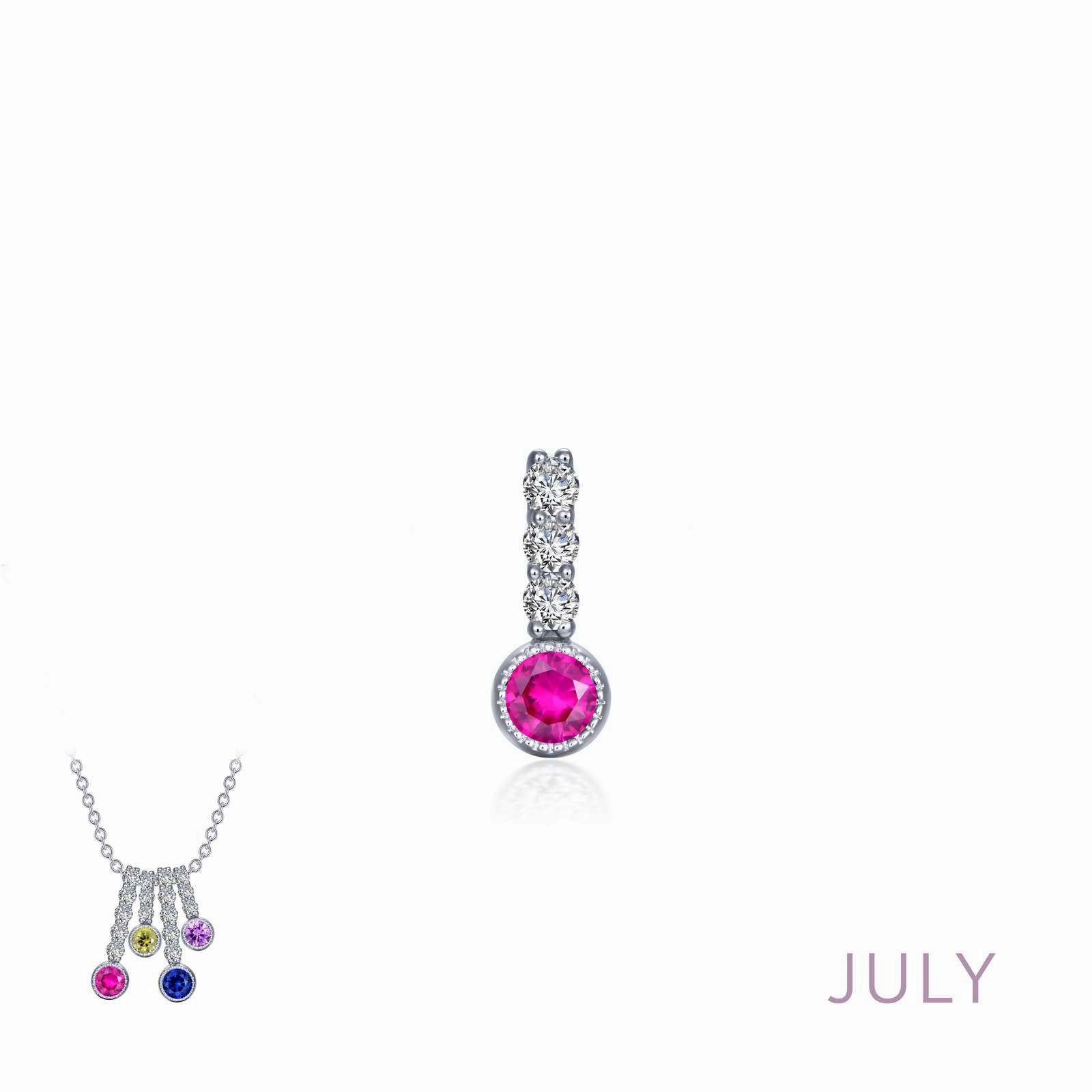 High-End Quality July Birthstone Love Pendant