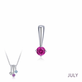 Handcrafted Quality July Birthstone Love Pendant