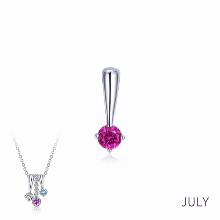 Handcrafted Quality July Birthstone Love Pendant