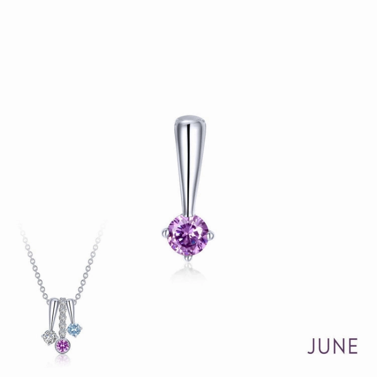 Fresh Edge June Birthstone Love Pendant