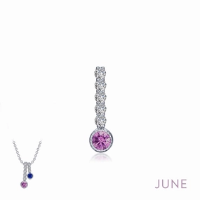 June Birthstone Love Pendant Petite Shine