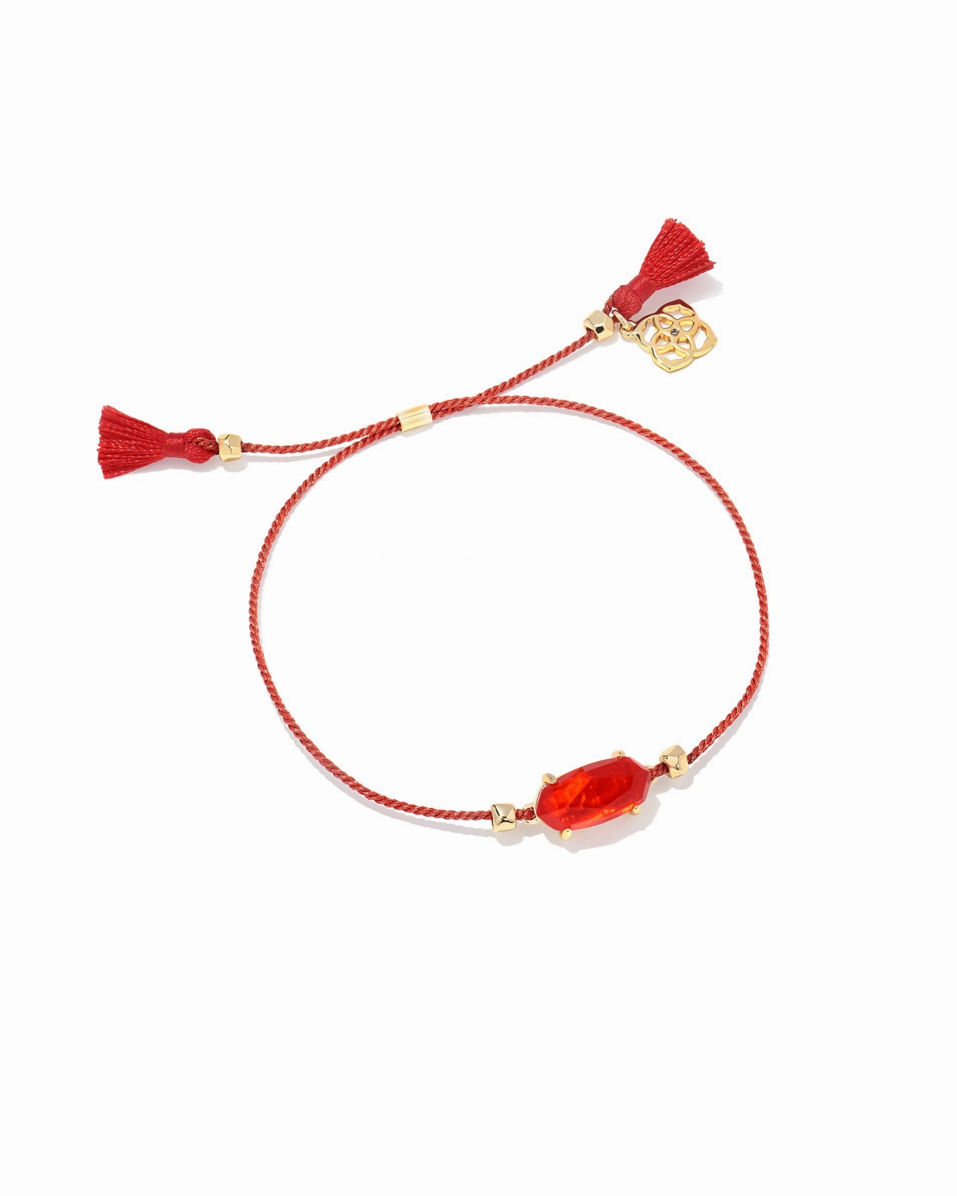 Kendra Scott Everlyne Cord Friendship Bracelet, Red, Gold Red Illusion Exclusive Treasures