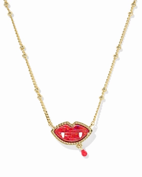 Daily Essential Kendra Scott Vampire Gold Short Pendant Necklace