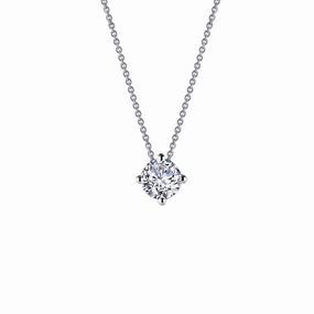 Lafonn 1.25ctw Round Solitaire Necklace Glow Mode Luxury Sparkle