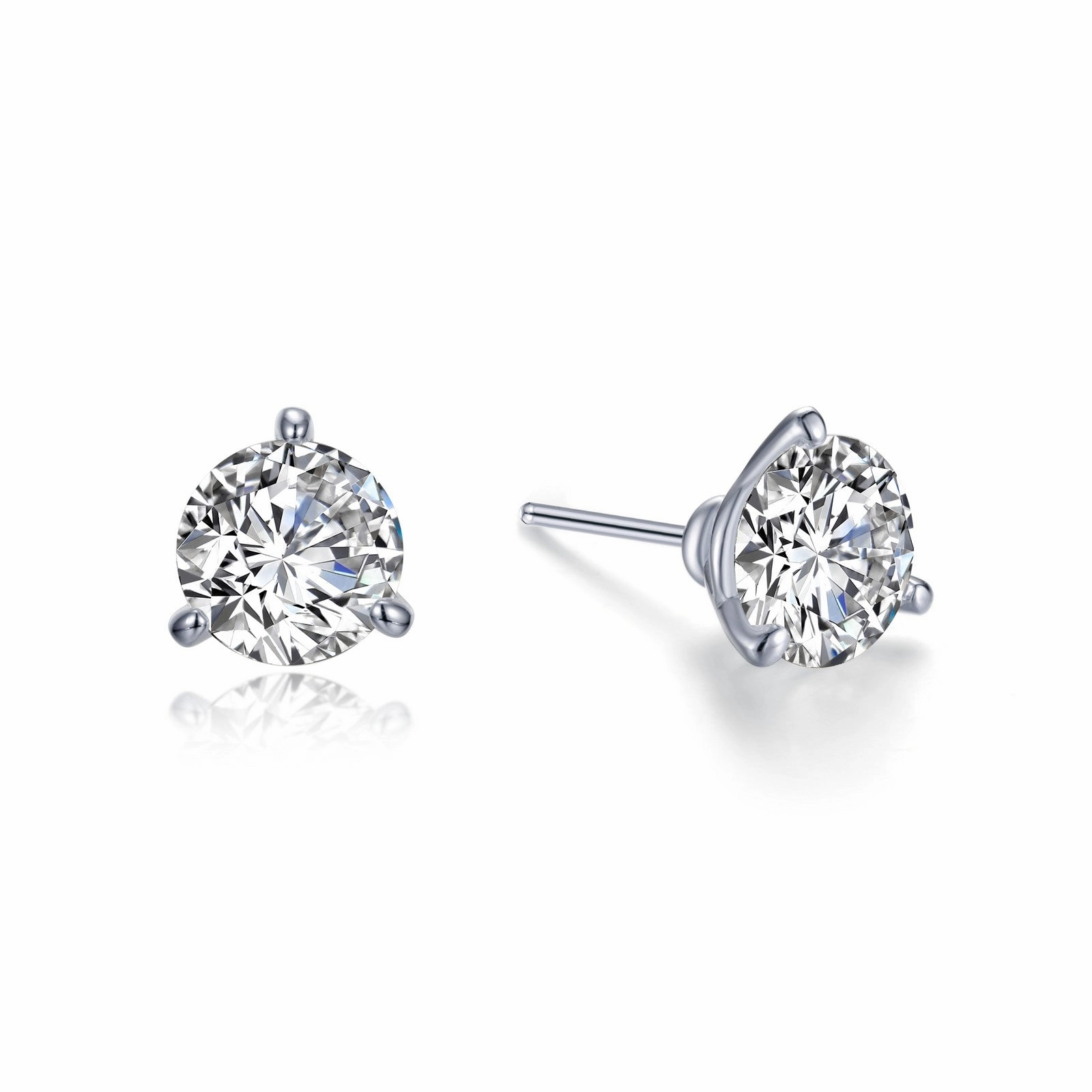 Lafonn 2.5ctw 3-Prong Martini Stud Earrings All Day Look
