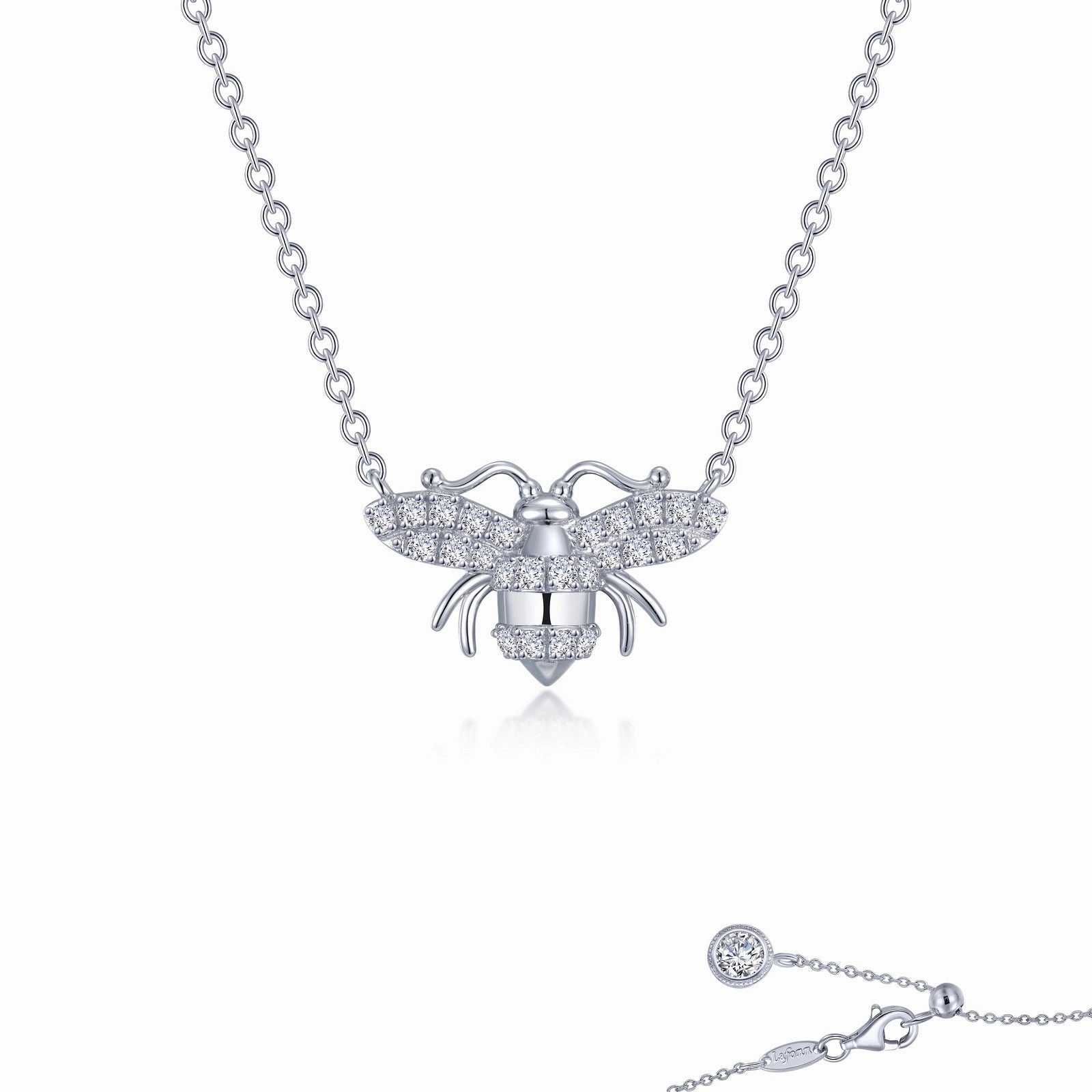 Glowing Details Graceful Charm Lafonn Busy Bee Necklace