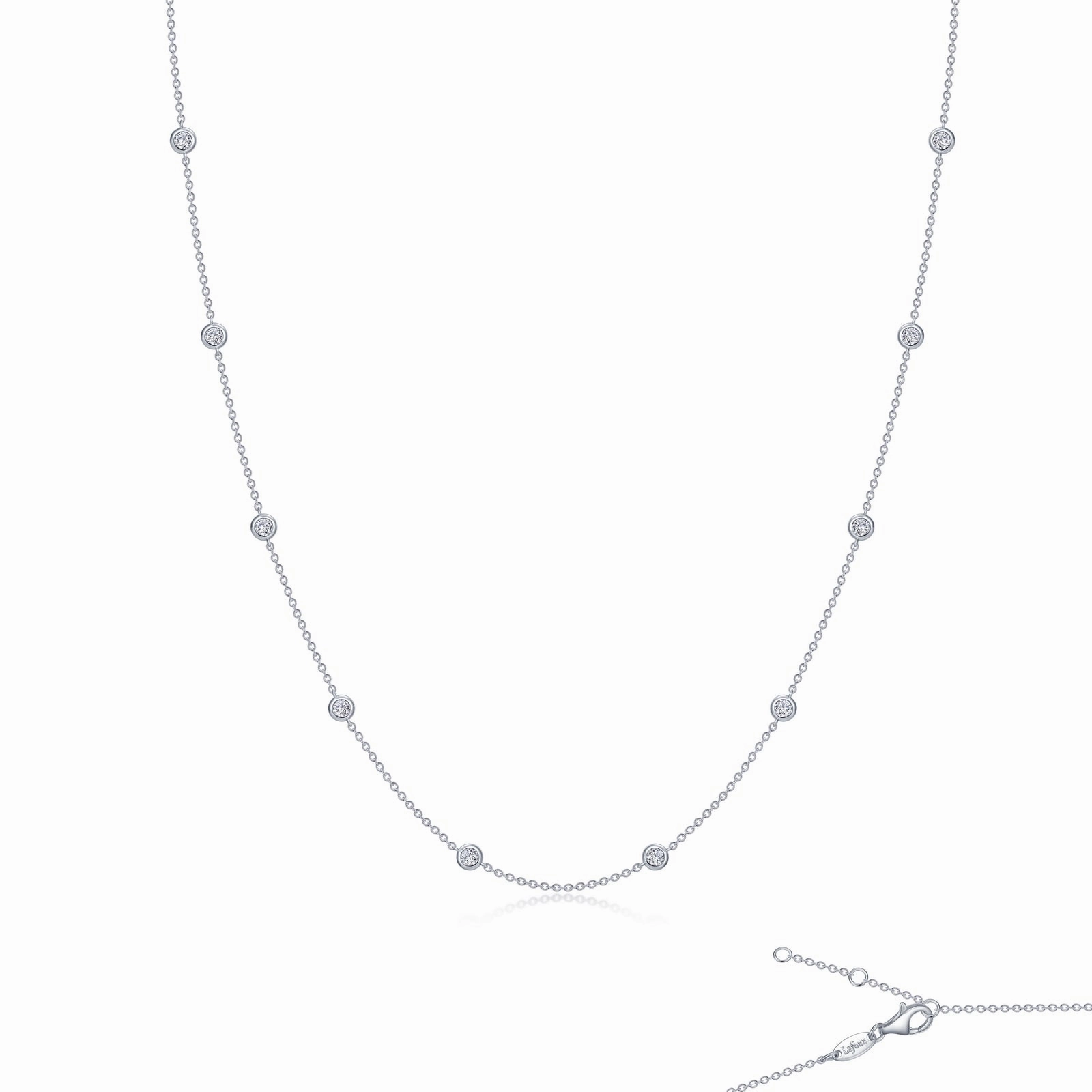 Lafonn Classic Station Necklace, 18" Vibrant Jewelry Design
