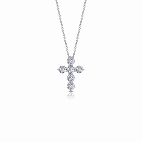 Lafonn Cross Pendant Structured Accent Structured Shape