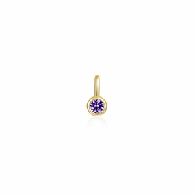 Lafonn February Bezel Birthstone Charm Sparkling Craftwork