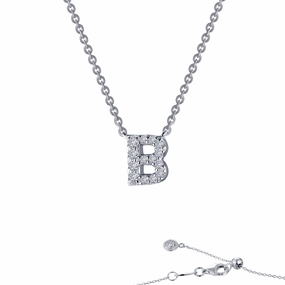Lafonn Letter B Initial Necklace Pure Accent