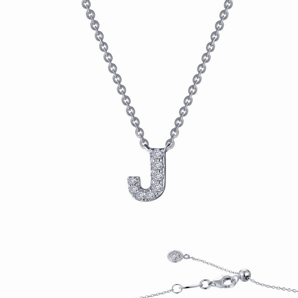 Luxury Flow Zoom Focus Lafonn Letter J Pendant Necklace