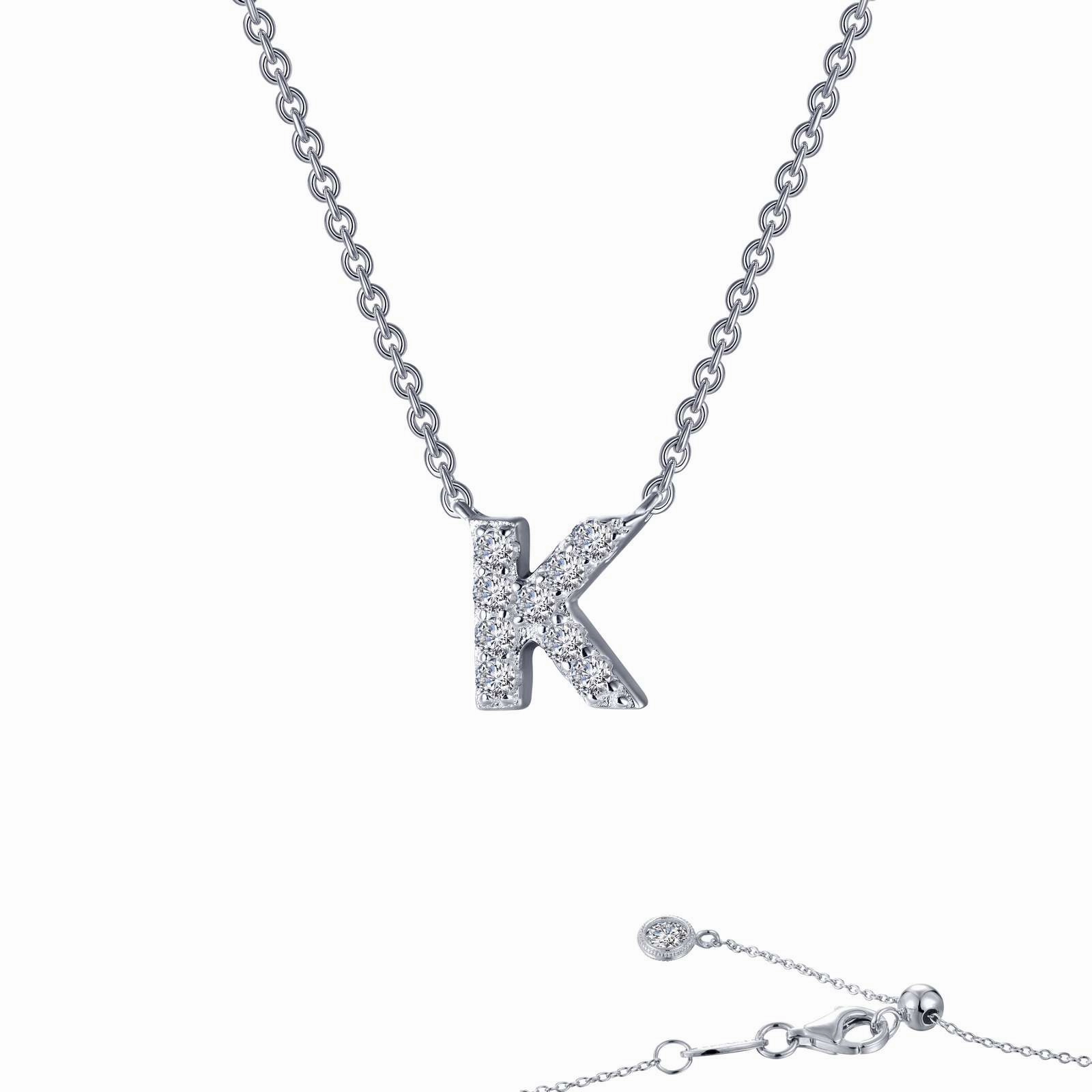 Lafonn Letter K Initial Necklace Signature Touch Everyday Highlight