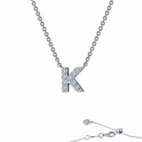 Lafonn Letter K Initial Necklace Signature Touch Everyday Highlight