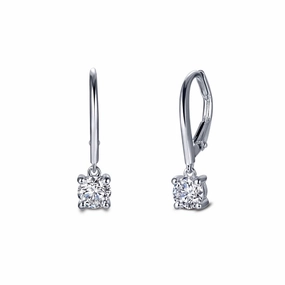 Lux Appeal Lafonn Leverback Solitaire Drop Earrings
