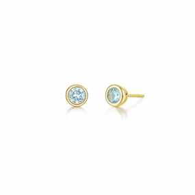 Lafonn March Bezel Birthstone Earrings Radiant Shine Layered Fit