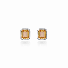 Bold Details Classic Sparkle Lafonn November Birthstone Solitaire Earrings