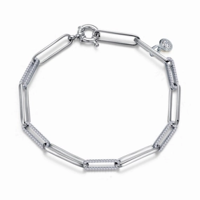 Lafonn Paperclip Bracelet 7.5" Daily Fit Luxury Flow