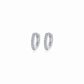Lafonn Pave Huggie Earrings Smart Finish Elegant Radiance