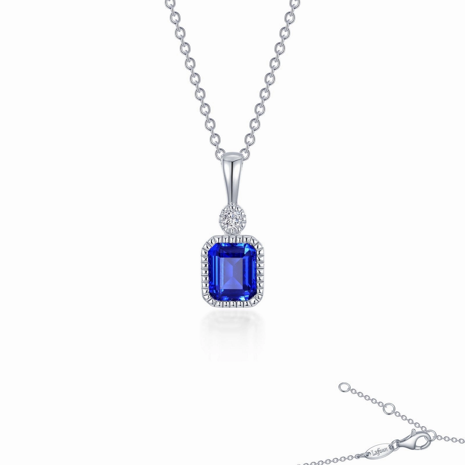 Impressive Accent Luxe style Lafonn September Birthstone Necklace