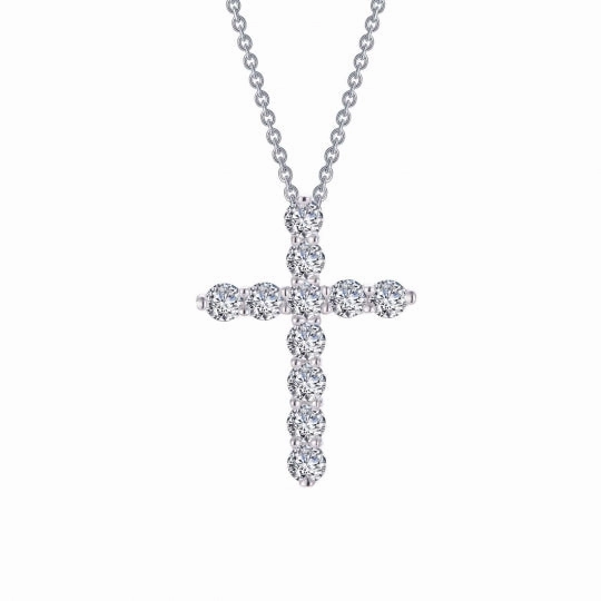 Trendy Layer Lafonn Simulated Diamond Cross Necklace