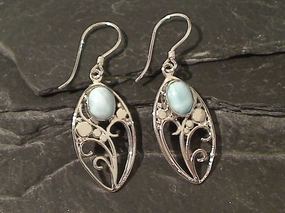 Larimar, Sterling Silver Earrings Chic Pick Radiant Jewelry Shine