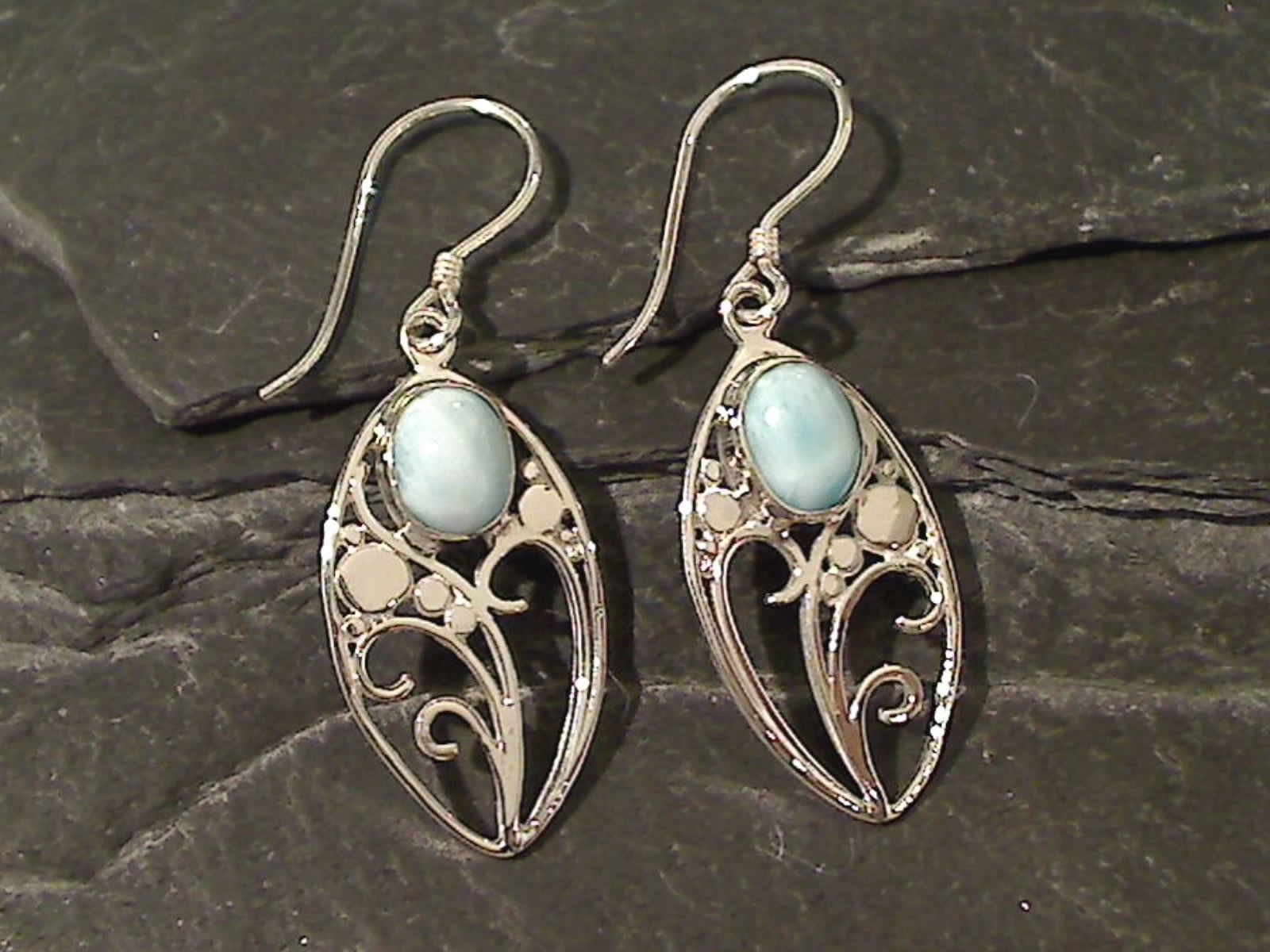 Larimar, Sterling Silver Earrings Chic Pick Radiant Jewelry Shine