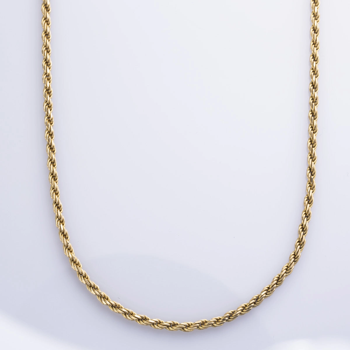 Outdoor Light Night Accent 14k Yellow Gold Rope Chain | 18" |