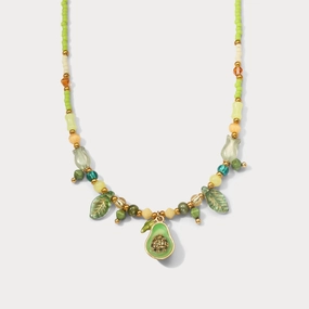 Great Item Festive Gift Avocado Bead Necklace