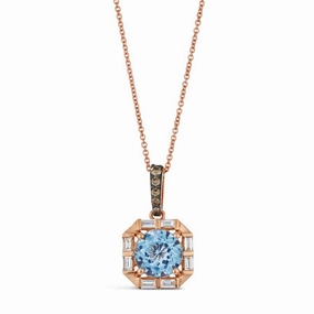 Shining Edge Le Vian Blue Topaz Pendant