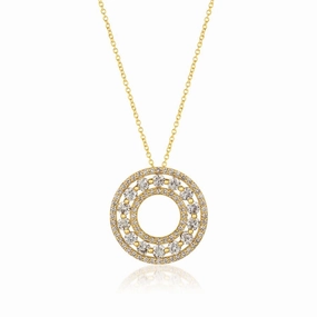 Le Vian? Circle Pendant featuring Nude Diamonds? set in 14K Honey Gold? Opulent Touch Versatile Design