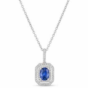 Vibrant Design Le Vian Couture? Pendant featuring Cornflower Sapphire? Vanilla Diamonds? set in Platinum