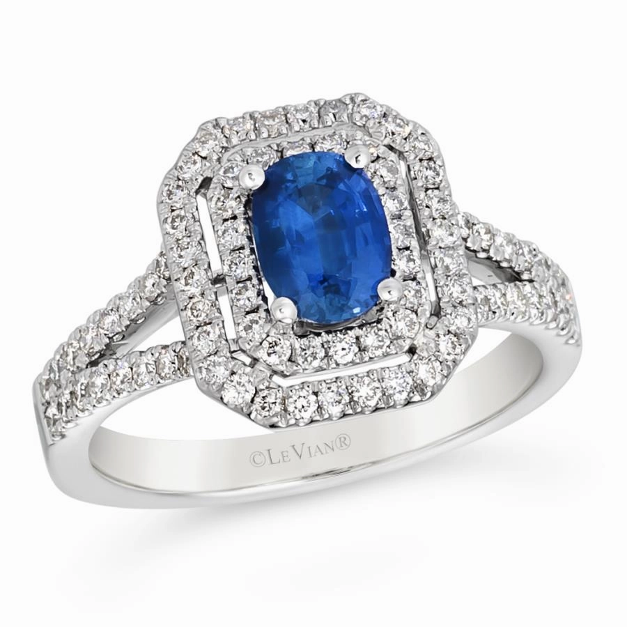 Le Vian Couture? Ring featuring Cornflower Sapphire? Vanilla Diamonds? set in Platinum Timeless Layer