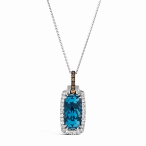 Le Vian Deep Sea Blue Topaz Pendant Lustrous Look