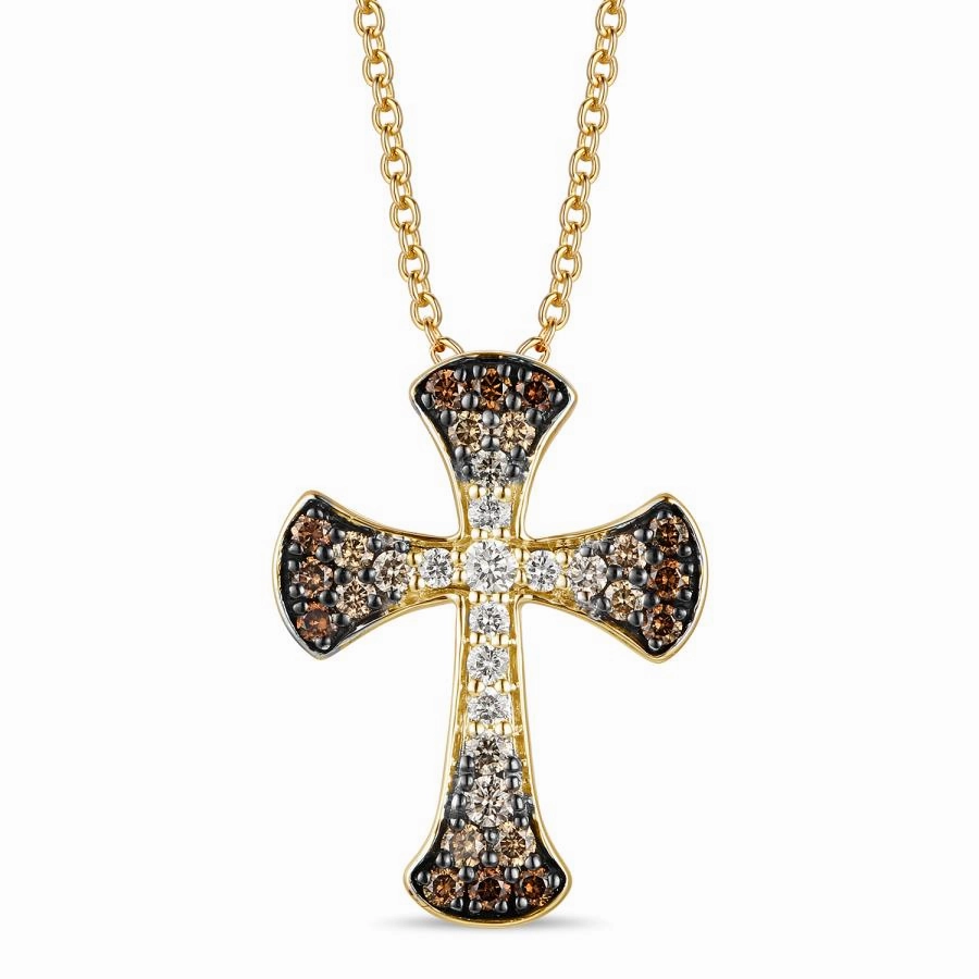 Brilliant Accent Luxury Set Le Vian Ombre Cross Pendant