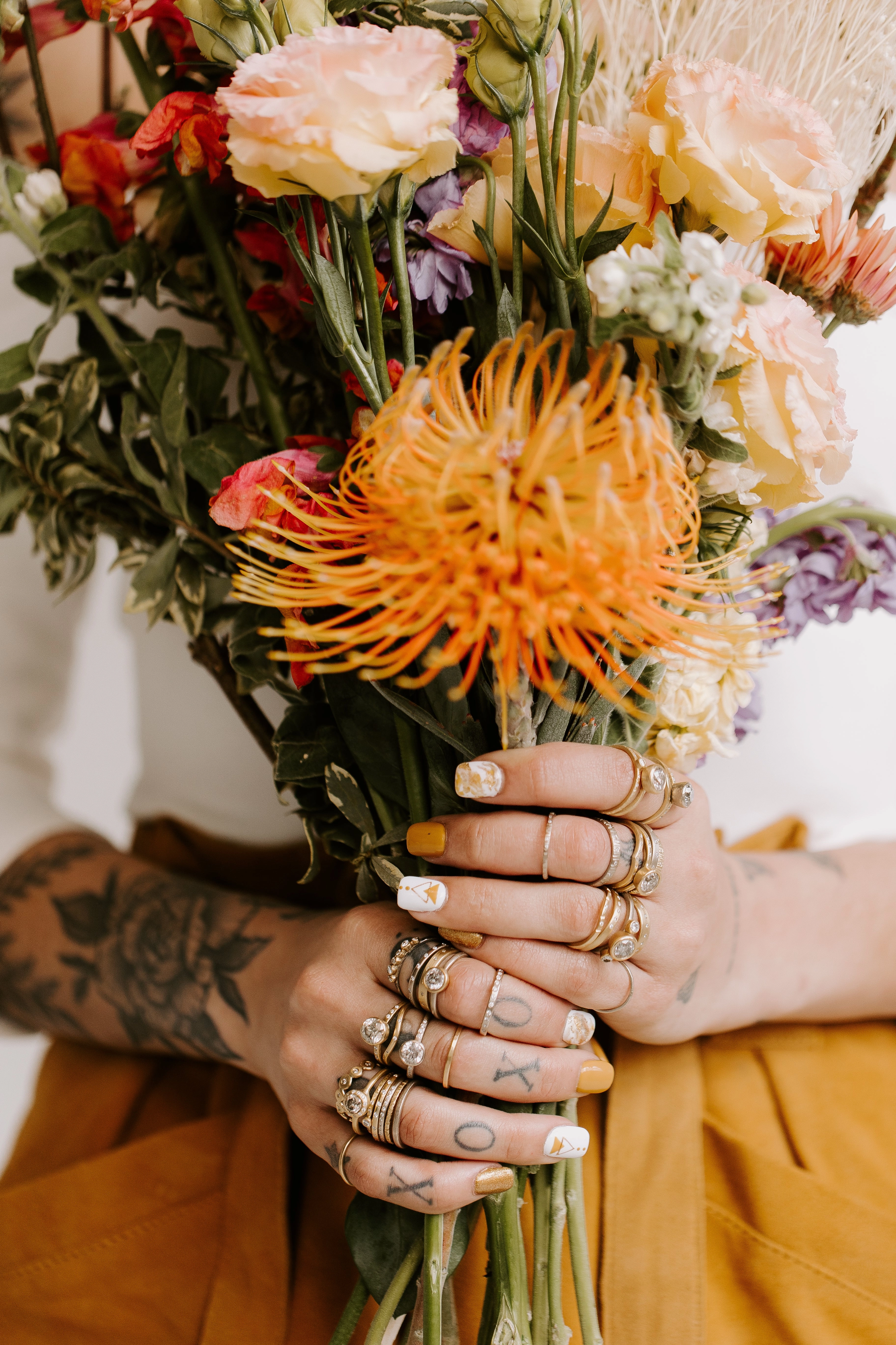 Layered Look Legacy Diamond Ring - Salt   Pepper Brilliant Cut Diamond set in a 18ky Gold Smooth Extra Heavy Bezel with a Halo Flush Set with VS Diamonds