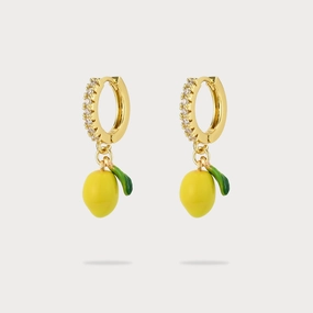 Secure Product Lemon Hoop Earrings