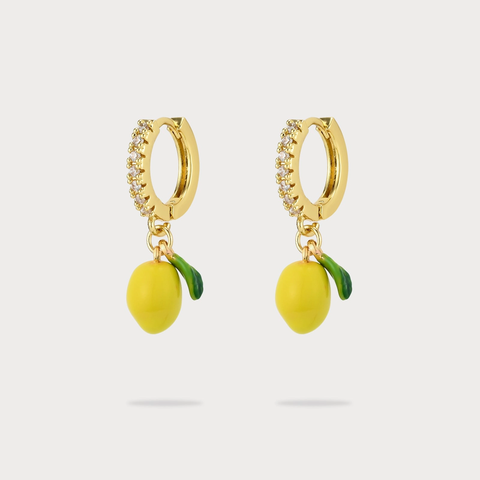Secure Product Lemon Hoop Earrings