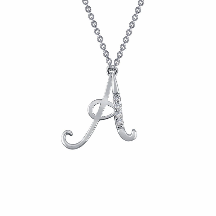 Letter A Pendant Necklace Fashion Accessories Sculpted Touch