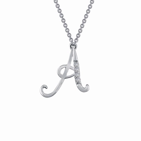 Letter A Pendant Necklace Fashion Accessories Sculpted Touch