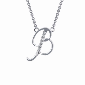 Letter B Pendant Necklace Romantic Touch Exquisite Detailing