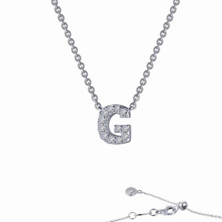 Letter G Pendant Necklace Everyday Favorite Simple Look