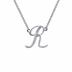 Timeless Sparkle Daily Essentials Letter R Pendant Necklace