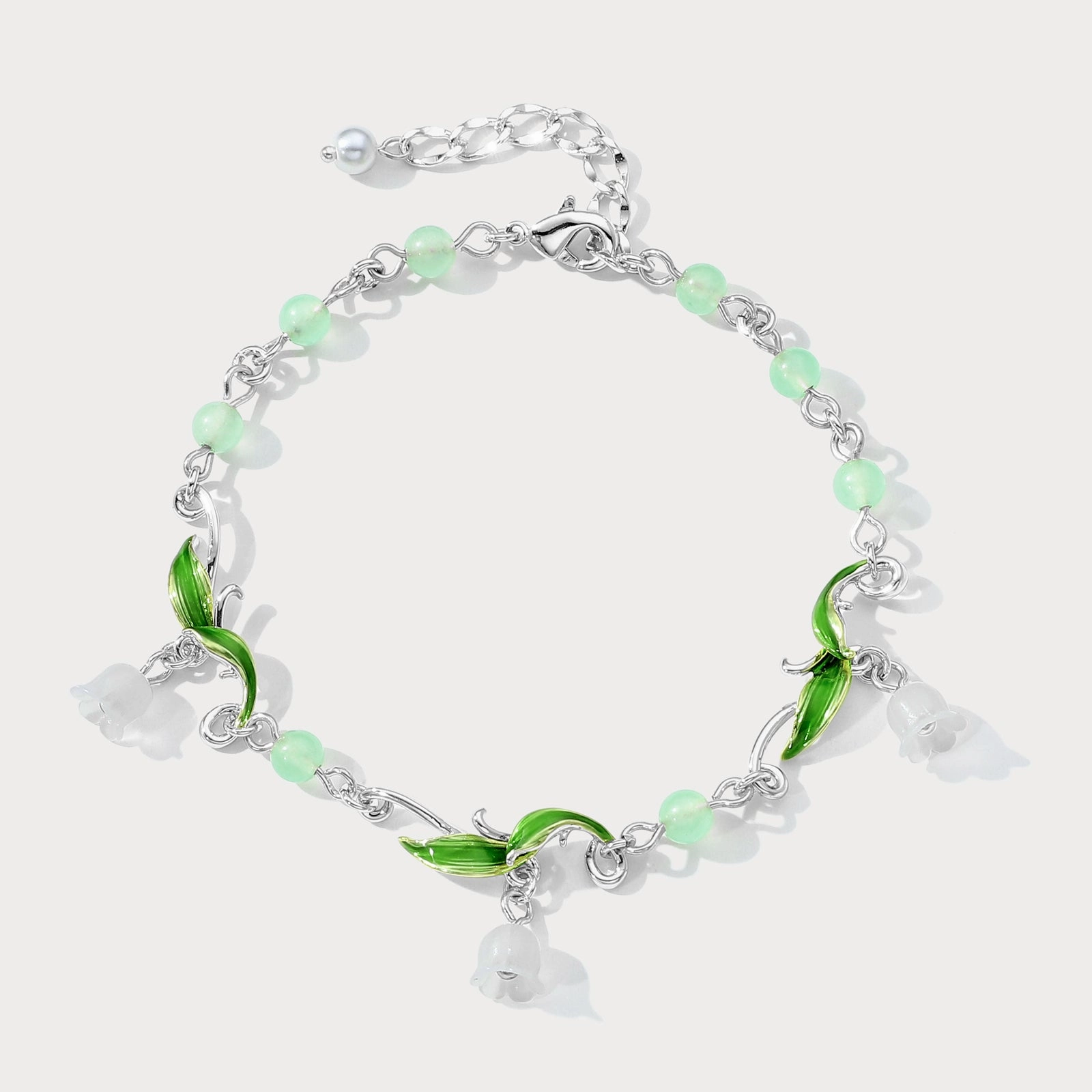 Prompt Sight Lily of the Valley Bead Bracelet