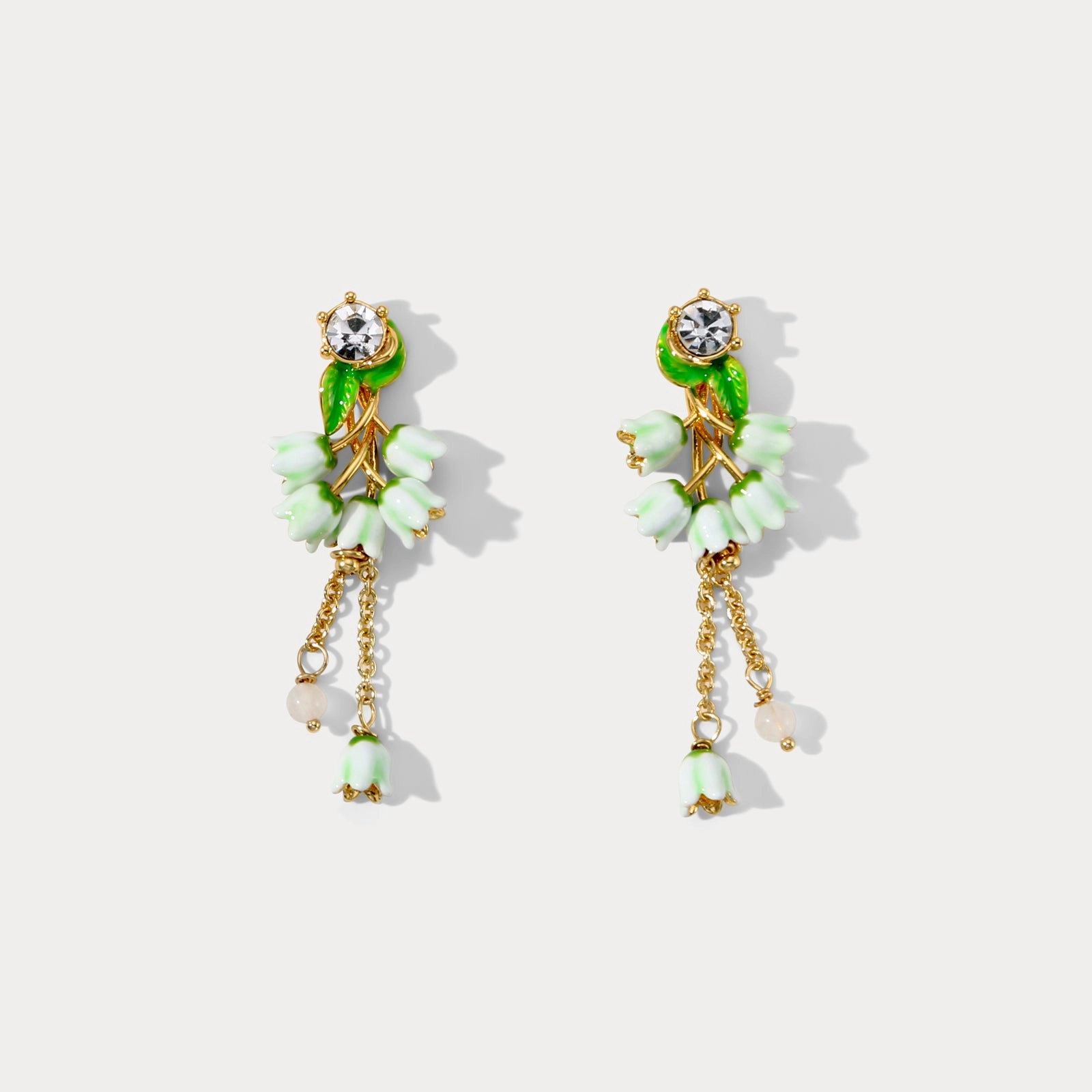 Lily of the Valley Earrings Simple Element