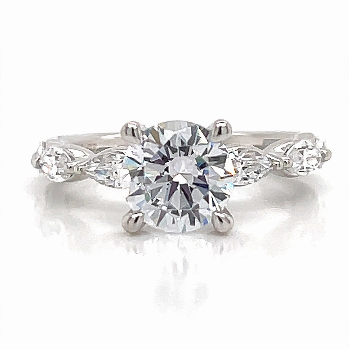 Superior Item A. Jaffe Marquise Engagement Ring Setting in White Gold