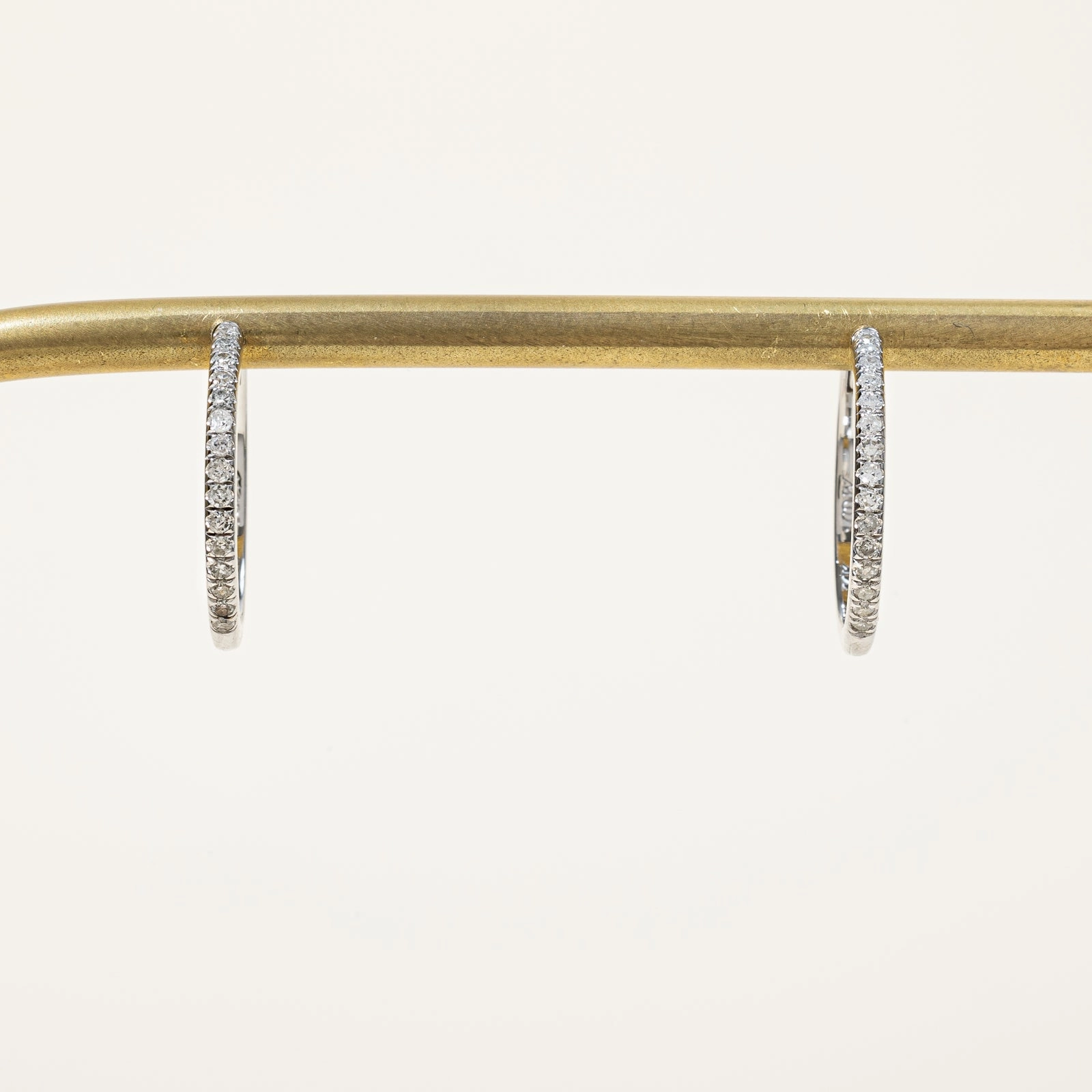 '100 Ways' Diamond Hoop Earrings 18mm | 0.25ctw | Timeless Layer