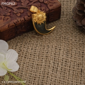 Freemen  Sun nail pendantn with gold plated for Men - FMGP62 Festive Style