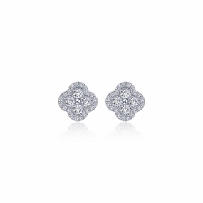 Gift Ready Handcrafted Glam Lafonn Clover Earrings