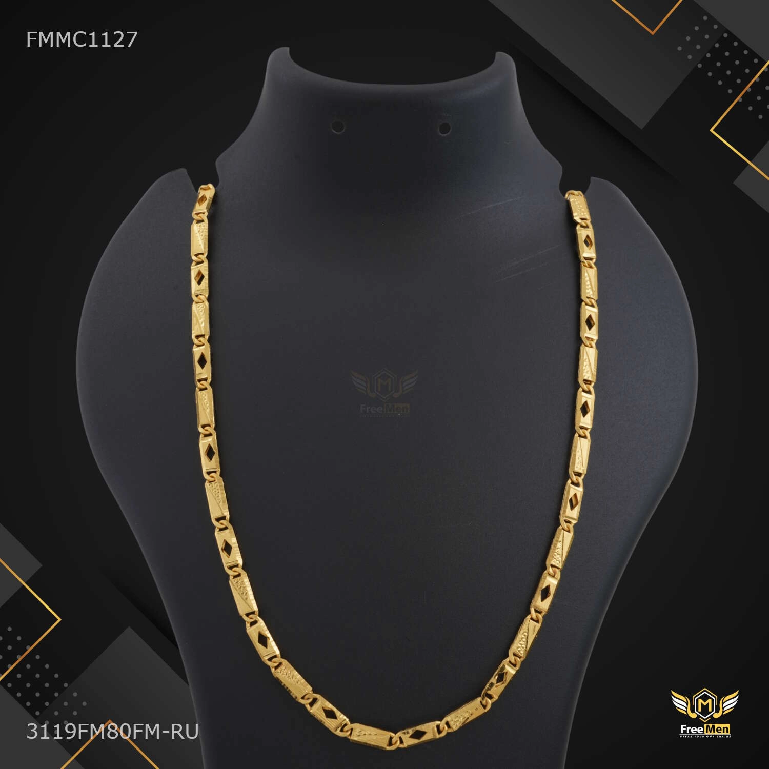 Shini Dimond by Dimond Nawabi Chain for Man - FMMC1127 Chic Design